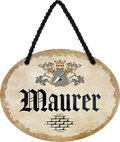 4252024245820	Schilderstore24	 ''Maurer'' Schilderstore24 Blechschilder sind perfekt als Geschenk zu Weihnachten, Geburtstage, Feiern, Partys, Grillabende, Namenstag, Feiertag, Mädelsabend, Hochzeit. Jederzeit stilvoll im Wohnzimmer, Partykeller, Garage, Praxis, Büro,Architekt Hauseingang Handwerk Baustelle Arbeit Bau werkeln baustelle handwerker bauarbeiter