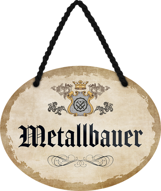 4252024245837	Schilderstore24	 ''Metallbauer'' Schilderstore24 Blechschilder sind perfekt als Geschenk zu Weihnachten, Geburtstage, Feiern, Partys, Grillabende, Namenstag, Feiertag, Mädelsabend, Hochzeit. Jederzeit stilvoll im Wohnzimmer, Partykeller, Garage, Praxis, Büro,Architekt Hauseingang Handwerk Baustelle Arbeit Bau werkeln baustelle handwerker bauarbeiter