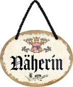 4252024246001	Schilderstore24	 ''Näherin'' Schilderstore24 Blechschilder sind perfekt als Geschenk zu Weihnachten, Geburtstage, Feiern, Partys, Grillabende, Namenstag, Feiertag, Mädelsabend, Hochzeit. Jederzeit stilvoll im Wohnzimmer, Partykeller, Garage, Praxis, Büro, Café, Hauseingang Küche Haushalt Willkommen Eigenheim heim essen haus kochen herzlich Zuhause putzen