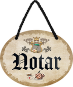 4252024246902	Schilderstore24	 ''Notar'' Schilderstore24 Blechschilder sind perfekt als Geschenk zu Weihnachten, Geburtstage, Feiern, Partys, Grillabende, Namenstag, Feiertag, Mädelsabend, Hochzeit. Jederzeit stilvoll im Wohnzimmer, Partykeller, Garage, Praxis, Büro, Café, Hauseingang Büro Chef Angestellter Arbeit Job Arbeitsplatz Alltag Beruf Ausbildung