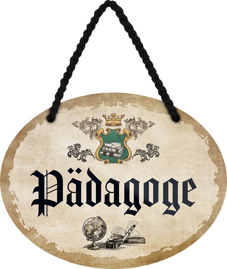 4252024246926	Schilderstore24	 ''Pädagoge'' Schilderstore24 Blechschilder sind perfekt als Geschenk zu Weihnachten, Geburtstage, Feiern, Partys, Grillabende, Namenstag, Feiertag, Mädelsabend, Hochzeit. Jederzeit stilvoll im Wohnzimmer, Partykeller, Garage, Praxis, Büro, Café, Hauseingang Büro Chef Angestellter Arbeit Job Arbeitsplatz Alltag Beruf Ausbildung