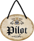 4252024246957	Schilderstore24	 ''Pilot'' Schilderstore24 Blechschilder sind perfekt als Geschenk zu Weihnachten, Geburtstage, Feiern, Partys, Grillabende, Namenstag, Feiertag, Mädelsabend, Hochzeit. Jederzeit stilvoll im Wohnzimmer, Partykeller, Garage, Praxis, Büro, Café, Hauseingang Büro Chef Angestellter Arbeit Job Arbeitsplatz Alltag Beruf Ausbildung