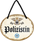 4252024246988	Schilderstore24	 ''Polizistin'' Schilderstore24 Blechschilder sind perfekt als Geschenk zu Weihnachten, Geburtstage, Feiern, Partys, Grillabende, Namenstag, Feiertag, Mädelsabend, Hochzeit. Jederzeit stilvoll im Wohnzimmer, Partykeller, Garage, Praxis, Büro, Café, Hauseingang Büro Chef Angestellter Arbeit Job Arbeitsplatz Alltag Beruf Ausbildung
