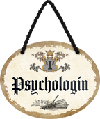 4252024247008	Schilderstore24	 ''Psychologin'' Schilderstore24 Blechschilder sind perfekt als Geschenk zu Weihnachten, Geburtstage, Feiern, Partys, Grillabende, Namenstag, Feiertag, Mädelsabend, Hochzeit. Jederzeit stilvoll im Wohnzimmer, Partykeller, Garage, Praxis, Büro, Café, Hauseingang Büro Chef Angestellter Arbeit Job Arbeitsplatz Alltag Beruf Ausbildung