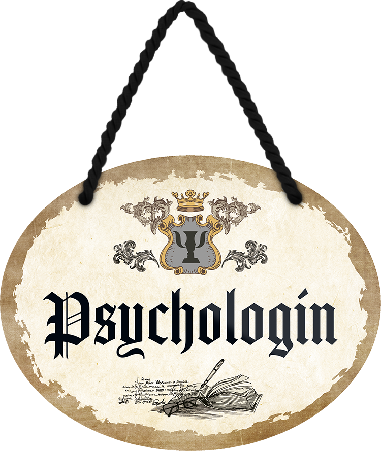 4252024247008	Schilderstore24	 ''Psychologin'' Schilderstore24 Blechschilder sind perfekt als Geschenk zu Weihnachten, Geburtstage, Feiern, Partys, Grillabende, Namenstag, Feiertag, Mädelsabend, Hochzeit. Jederzeit stilvoll im Wohnzimmer, Partykeller, Garage, Praxis, Büro, Café, Hauseingang Büro Chef Angestellter Arbeit Job Arbeitsplatz Alltag Beruf Ausbildung