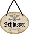 4252024245844	Schilderstore24	 ''Schlosser'' Schilderstore24 Blechschilder sind perfekt als Geschenk zu Weihnachten, Geburtstage, Feiern, Partys, Grillabende, Namenstag, Feiertag, Mädelsabend, Hochzeit. Jederzeit stilvoll im Wohnzimmer, Partykeller, Garage, Praxis, Büro,Architekt Hauseingang Handwerk Baustelle Arbeit Bau werkeln baustelle handwerker bauarbeiter