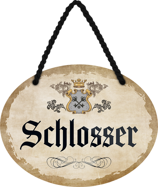 4252024245844	Schilderstore24	 ''Schlosser'' Schilderstore24 Blechschilder sind perfekt als Geschenk zu Weihnachten, Geburtstage, Feiern, Partys, Grillabende, Namenstag, Feiertag, Mädelsabend, Hochzeit. Jederzeit stilvoll im Wohnzimmer, Partykeller, Garage, Praxis, Büro,Architekt Hauseingang Handwerk Baustelle Arbeit Bau werkeln baustelle handwerker bauarbeiter