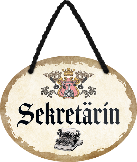 4252024248821		 ''Sekretärin'' Schilderstore24 Blechschilder sind perfekt als Geschenk zu Weihnachten, Geburtstage, Feiern, Partys, Grillabende, Namenstag, Feiertag, Mädelsabend, Hochzeit. Jederzeit stilvoll im Wohnzimmer, Partykeller, Garage, Praxis, Büro, Café, Hauseingang Büro Chef Angestellter Arbeit Job Arbeitsplatz Alltag Beruf Ausbildung