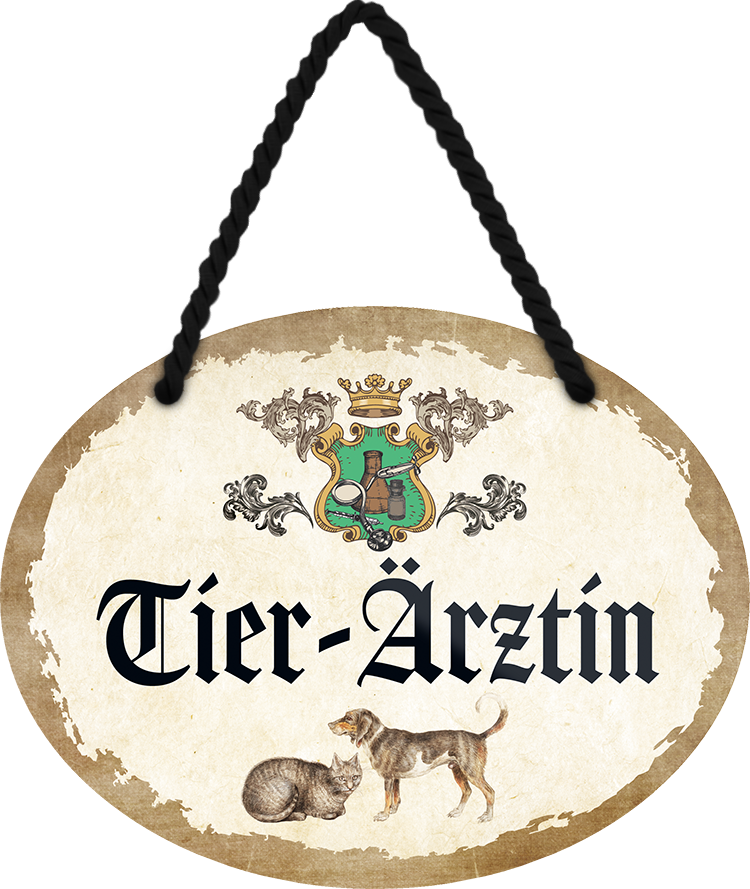 4252024247046	Schilderstore24	 ''Tierarztin'' Schilderstore24 Blechschilder sind perfekt als Geschenk zu Weihnachten, Geburtstage, Feiern, Partys, Grillabende, Namenstag, Feiertag, Mädelsabend, Hochzeit. Jederzeit stilvoll im Wohnzimmer, Partykeller, Garage, Praxis, Büro, Café, Hauseingang Büro Chef Angestellter Arbeit Job Arbeitsplatz Alltag Beruf Ausbildung