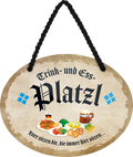 4252024246964	Schilderstore24	 ''Platzl'' Schilderstore24 Blechschilder sind perfekt als Geschenk zu Weihnachten, Geburtstage, Feiern, Partys, Grillabende, Namenstag, Feiertag, Mädelsabend, Hochzeit. Jederzeit stilvoll im Wohnzimmer, Partykeller, Garage, Praxis, Büro, Café, Hauseingang Büro Chef Angestellter Arbeit Job Arbeitsplatz Alltag Beruf Ausbildung