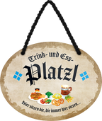 4252024246964	Schilderstore24	 ''Platzl'' Schilderstore24 Blechschilder sind perfekt als Geschenk zu Weihnachten, Geburtstage, Feiern, Partys, Grillabende, Namenstag, Feiertag, Mädelsabend, Hochzeit. Jederzeit stilvoll im Wohnzimmer, Partykeller, Garage, Praxis, Büro, Café, Hauseingang Büro Chef Angestellter Arbeit Job Arbeitsplatz Alltag Beruf Ausbildung