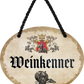 4252024245196	Schilderstore24	 ''Weinkenner'' Schilderstore24 Blechschilder sind perfekt als Geschenk zu Weihnachten, Geburtstage, Feiern, Partys, Grillabende, Namenstag, Feiertag, Mädelsabend, Hochzeit. Jederzeit stilvoll im Wohnzimmer, Partykeller, Garage, Praxis, Büro, Café, Hauseingang Alkohol Cocktail Bier Sekt Getränk Bier Alkohol schnaps promille tequila   