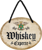 4252024248005	Schilderstore24	 ''Whiskey Experte'' Schilderstore24 Blechschilder sind perfekt als Geschenk zu Weihnachten, Geburtstage, Feiern, Partys, Grillabende, Namenstag, Feiertag, Mädelsabend, Hochzeit. Jederzeit stilvoll im Wohnzimmer, Partykeller, Garage, Praxis, Büro, Café, Hauseingang Alkohol Cocktail Bier Sekt Getränk Bier whsikey schnaps promille tequila   