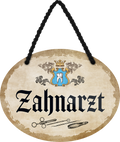 4252024247053	Schilderstore24	 ''Zahnarzt'' Schilderstore24 Blechschilder sind perfekt als Geschenk zu Weihnachten, Geburtstage, Feiern, Partys, Grillabende, Namenstag, Feiertag, Mädelsabend, Hochzeit. Jederzeit stilvoll im Wohnzimmer, Partykeller, Garage, Praxis, Büro, Café, Hauseingang Büro Chef Angestellter Arbeit Job Arbeitsplatz Alltag Beruf Ausbildung