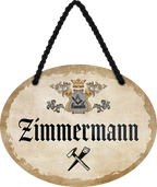 4252024245899	Schilderstore24	 ''Zimmermann'' Schilderstore24 Blechschilder sind perfekt als Geschenk zu Weihnachten, Geburtstage, Feiern, Partys, Grillabende, Namenstag, Feiertag, Mädelsabend, Hochzeit. Jederzeit stilvoll im Wohnzimmer, Partykeller, Garage, Praxis, Büro,Architekt Hauseingang Handwerk Baustelle Arbeit Bau werkeln baustelle handwerker bauarbeiter