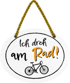 4252024245448	Schilderstore24	 ''Ich dreh am Rad'' Schilderstore24 Blechschilder sind perfekt als Geschenk zu Weihnachten, Geburtstage, Feiern, Partys, Grillabende, Namenstag, Feiertag, Mädelsabend, Hochzeit. Jederzeit stilvoll im Wohnzimmer, Partykeller, Garage, Praxis, Büro, Café, Hauseingang Fahrrad Rad Bike Tour Radeln Downhill Radtour zweirad reifen ausflug freizeit