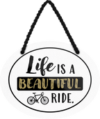 4252024245493	Schilderstore24	 ''Life is a beautiful Ride (weiß)'' Schilderstore24 Blechschilder sind perfekt als Geschenk zu Weihnachten, Geburtstage, Feiern, Partys, Grillabende, Namenstag, Feiertag, Mädelsabend, Hochzeit. Jederzeit stilvoll im Wohnzimmer, Partykeller, Garage, Praxis, Büro, Café, Hauseingang Fahrrad Rad Bike Tour Radeln Downhill Radtour zweirad reifen ausflug freizeit