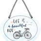 4252024245486	Schilderstore24	 ''Life is a beautiful Ride (grau)'' Schilderstore24 Blechschilder sind perfekt als Geschenk zu Weihnachten, Geburtstage, Feiern, Partys, Grillabende, Namenstag, Feiertag, Mädelsabend, Hochzeit. Jederzeit stilvoll im Wohnzimmer, Partykeller, Garage, Praxis, Büro, Café, Hauseingang Fahrrad Rad Bike Tour Radeln Downhill Radtour zweirad reifen ausflug freizeit