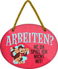 4252024248883		 ''Arbeiten. Ne, da spiel ich nicht mit'' Schilderstore24 Blechschilder sind perfekt als Geschenk zu Weihnachten, Geburtstage, Feiern, Partys, Grillabende, Namenstag, Feiertag, Mädelsabend, Hochzeit. Jederzeit stilvoll im Wohnzimmer, Partykeller, Garage, Praxis, Büro, Café, Hauseingang Büro Chef Angestellter Arbeit Job Arbeitsplatz Alltag Beruf Ausbildung