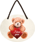 4252024249729		 ''I Love You (teddy)'' Schilderstore24 Blechschilder sind perfekt als Geschenk zu Weihnachten, Geburtstage, Feiern, Partys, Grillabende, Namenstag, Feiertag, Mädelsabend, Hochzeit. Jederzeit stilvoll im Wohnzimmer, Partykeller, Garage, Praxis, Büro, Café, Hauseingang Sex küssen gefühle Zweideutig Romantik liebe sinnlich schnulzig romantisch pinup