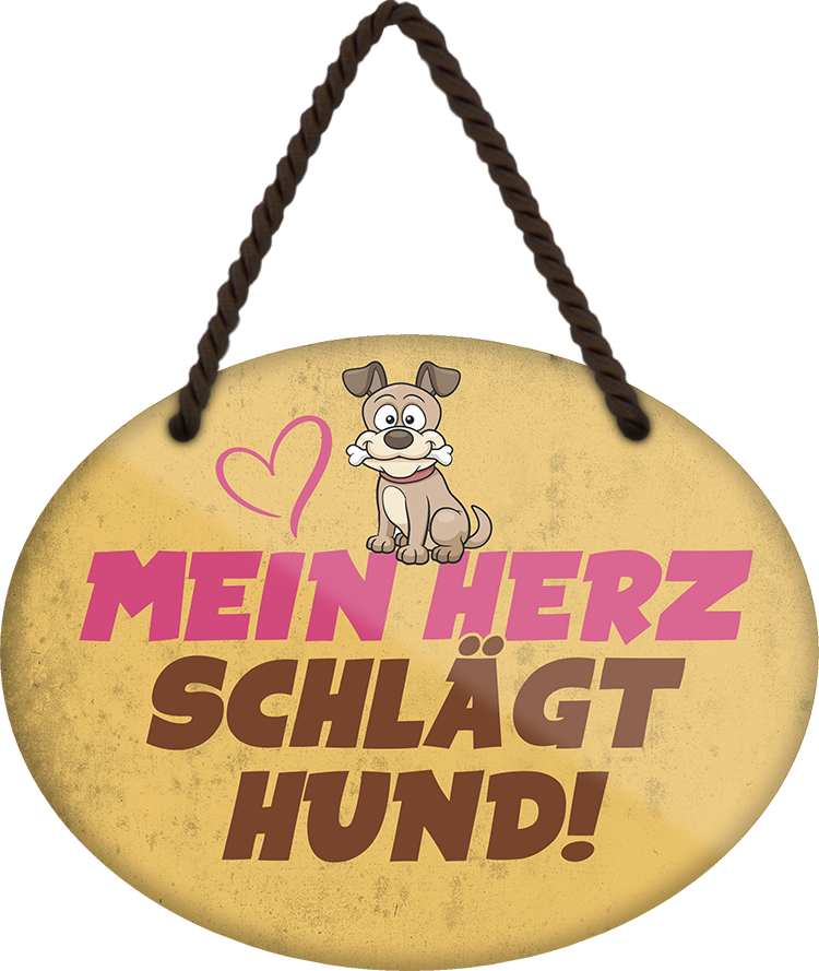 4252024249538		 ''Mein Herz schlägt Hund'' Schilderstore24 Blechschilder sind perfekt als Geschenk zu Weihnachten, Geburtstage, Feiern, Partys, Grillabende, Namenstag, Feiertag, Mädelsabend, Hochzeit Wohnzimmer, Partykeller, Garage, Praxis, Büro, Café, Hauseingang Haustier Tier Freund knuddelig Zuhause Katze Hund Hamster Meerschwein haustiere