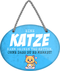 4252024249552		 ''Eine Katze kann deinen Tag retten'' Schilderstore24 Blechschilder sind perfekt als Geschenk zu Weihnachten, Geburtstage, Feiern, Partys, Grillabende, Namenstag, Feiertag, Mädelsabend, Hochzeit Wohnzimmer, Partykeller, Garage, Praxis, Büro, Café, Hauseingang Haustier Tier Freund knuddelig Zuhause Katze Hund Hamster Meerschwein haustiere