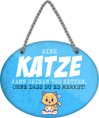4252024249552		 ''Eine Katze kann deinen Tag retten'' Schilderstore24 Blechschilder sind perfekt als Geschenk zu Weihnachten, Geburtstage, Feiern, Partys, Grillabende, Namenstag, Feiertag, Mädelsabend, Hochzeit Wohnzimmer, Partykeller, Garage, Praxis, Büro, Café, Hauseingang Haustier Tier Freund knuddelig Zuhause Katze Hund Hamster Meerschwein haustiere