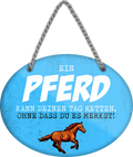 4252024249620		 ''Ein Pferd kann deinen Tag retten'' Schilderstore24 Blechschilder sind perfekt als Geschenk zu Weihnachten, Geburtstage, Feiern, Partys, Grillabende, Namenstag, Feiertag, Mädelsabend, Hochzeit. Jederzeit stilvoll im Wohnzimmer, Partykeller, Garage, Praxis, Büro, Café, Hauseingang Nutztier Pferd Reiten Pony Stall sattel ausreiten pferde tier landwirtschaft