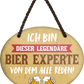 4252024248753		 ''Ich bin dieser legendäre Bier Experte'' Schilderstore24 Blechschilder sind perfekt als Geschenk zu Weihnachten, Geburtstage, Feiern, Partys, Grillabende, Namenstag, Feiertag, Mädelsabend, Hochzeit. Jederzeit stilvoll im Wohnzimmer, Partykeller, Garage, Praxis, Büro, Café, Hauseingang Alkohol Kasten Bier Saufen Getränk Bier Alkohol schaumkrone promille hopfen