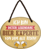 4252024248753		 ''Ich bin dieser legendäre Bier Experte'' Schilderstore24 Blechschilder sind perfekt als Geschenk zu Weihnachten, Geburtstage, Feiern, Partys, Grillabende, Namenstag, Feiertag, Mädelsabend, Hochzeit. Jederzeit stilvoll im Wohnzimmer, Partykeller, Garage, Praxis, Büro, Café, Hauseingang Alkohol Kasten Bier Saufen Getränk Bier Alkohol schaumkrone promille hopfen