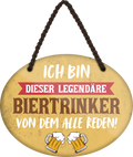 4252024248746		 ''Ich bin dieser legendäre Biertrinker'' Schilderstore24 Blechschilder sind perfekt als Geschenk zu Weihnachten, Geburtstage, Feiern, Partys, Grillabende, Namenstag, Feiertag, Mädelsabend, Hochzeit. Jederzeit stilvoll im Wohnzimmer, Partykeller, Garage, Praxis, Büro, Café, Hauseingang Alkohol Kasten Bier Saufen Getränk Bier Alkohol schaumkrone promille hopfen