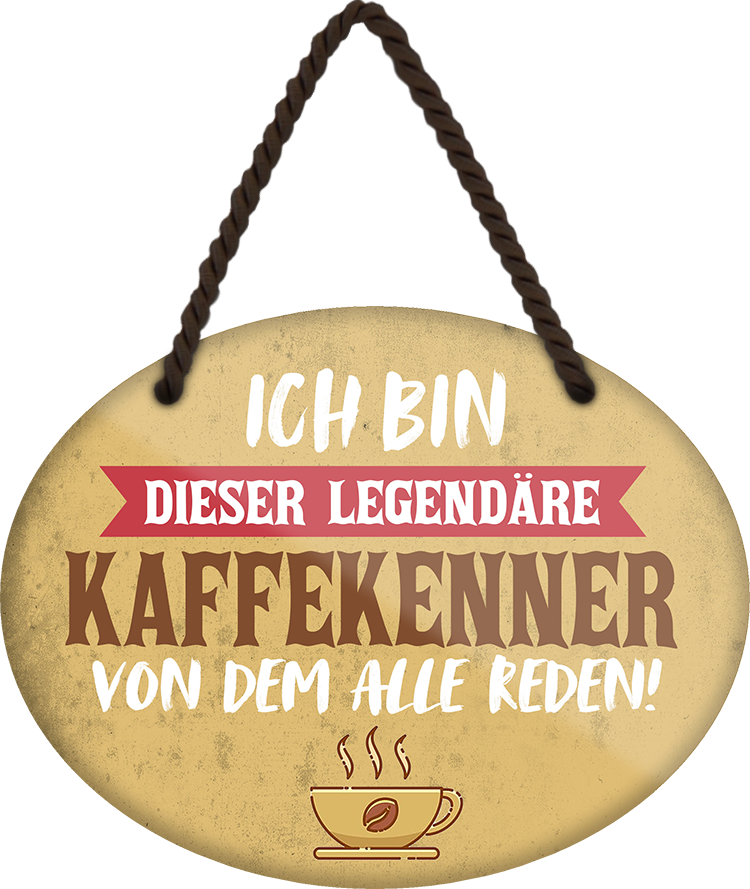 4252024249651		 ''Ich bin dieser legendäre Kaffeekenner'' Schilderstore24 Blechschilder sind perfekt als Geschenk zu Weihnachten, Geburtstage, Feiern, Partys, Grillabende, Namenstag, Feiertag, Mädelsabend, Hochzeit. Jederzeit stilvoll im Wohnzimmer, Partykeller, Garage, Praxis, Büro, Café, Hauseingang Lebensmittel Kaffee Kuchen Sucht café coffee kaffeemaschine getränk essen