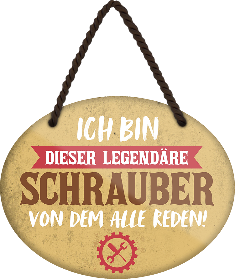 4252024249774		 ''Ich bin dieser legendäre Schrauber'' Schilderstore24 Blechschilder sind perfekt als Geschenk zu Weihnachten, Geburtstage, Feiern, Partys, Grillabende, Namenstag, Feiertag, Mädelsabend, Hochzeit. Jederzeit stilvoll im Wohnzimmer, Partykeller, Garage, Praxis, Büro, Café, Hauseingang Mechaniker Auto Motorrad Werkstatt auto werkstatt tüfteln schrauber