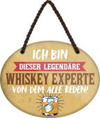 4252024248692		 ''Ich bin dieser legendäre Whiskey Experte'' Schilderstore24 Blechschilder sind perfekt als Geschenk zu Weihnachten, Geburtstage, Feiern, Partys, Grillabende, Namenstag, Feiertag, Mädelsabend, Hochzeit. Jederzeit stilvoll im Wohnzimmer, Partykeller, Garage, Praxis, Büro, Café, Hauseingang Alkohol Cocktail Bier Sekt Getränk Bier Alkohol schnaps promille tequila   