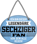 4252024249392		 ''Ich bin dieser legendäre Sechziger Fan'' Schilderstore24 Blechschilder sind perfekt als Geschenk zu Weihnachten, Geburtstage, Feiern, Partys, Grillabende, Namenstag, Feiertag, Mädelsabend, Hochzeit. Jederzeit stilvoll im Wohnzimmer, Partykeller, Garage, Praxis, Büro, Café, Hauseingang Fußball Mannschaft Verein Bolzen Ball sport liga kicken stadion freizeit
