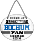 4252024249026		  ''Ich bin dieser legendäre Bochum Fan'' Schilderstore24 Blechschilder sind perfekt als Geschenk zu Weihnachten, Geburtstage, Feiern, Partys, Grillabende, Namenstag, Feiertag, Mädelsabend, Hochzeit. Jederzeit stilvoll im Wohnzimmer, Partykeller, Garage, Praxis, Büro, Café, Hauseingang Fußball Mannschaft Verein Bolzen Ball sport liga kicken stadion freizeit
