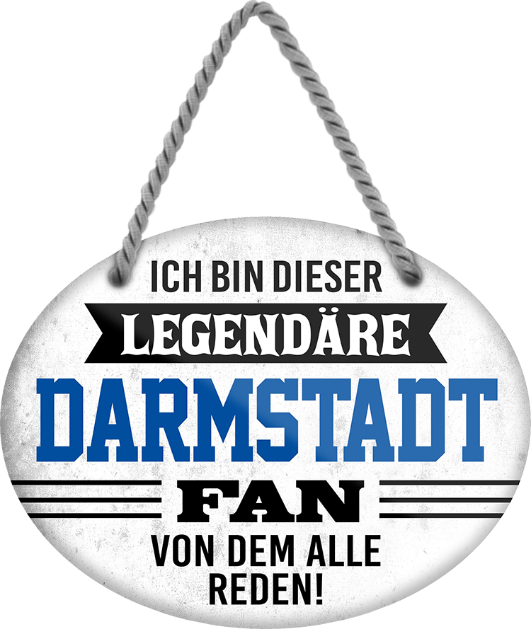 4252024249057		  ''Ich bin dieser legendäre Darmstadt Fan'' Schilderstore24 Blechschilder sind perfekt als Geschenk zu Weihnachten, Geburtstage, Feiern, Partys, Grillabende, Namenstag, Feiertag, Mädelsabend, Hochzeit. Jederzeit stilvoll im Wohnzimmer, Partykeller, Garage, Praxis, Büro, Café, Hauseingang Fußball Mannschaft Verein Bolzen Ball sport liga kicken stadion freizeit