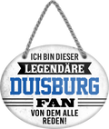 4252024249071		  ''Ich bin dieser legendäre Duisburg Fan'' Schilderstore24 Blechschilder sind perfekt als Geschenk zu Weihnachten, Geburtstage, Feiern, Partys, Grillabende, Namenstag, Feiertag, Mädelsabend, Hochzeit. Jederzeit stilvoll im Wohnzimmer, Partykeller, Garage, Praxis, Büro, Café, Hauseingang Fußball Mannschaft Verein Bolzen Ball sport liga kicken stadion freizeit