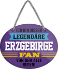 4252024249118		  ''Ich bin dieser legendäre Erzgebirge Fan'' Schilderstore24 Blechschilder sind perfekt als Geschenk zu Weihnachten, Geburtstage, Feiern, Partys, Grillabende, Namenstag, Feiertag, Mädelsabend, Hochzeit. Jederzeit stilvoll im Wohnzimmer, Partykeller, Garage, Praxis, Büro, Café, Hauseingang Fußball Mannschaft Verein Bolzen Ball sport liga kicken stadion freizeit