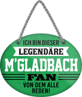 4252024249293		 ''Ich bin dieser legendäre M'Gladbach Fan'' Schilderstore24 Blechschilder sind perfekt als Geschenk zu Weihnachten, Geburtstage, Feiern, Partys, Grillabende, Namenstag, Feiertag, Mädelsabend, Hochzeit. Jederzeit stilvoll im Wohnzimmer, Partykeller, Garage, Praxis, Büro, Café, Hauseingang Fußball Mannschaft Verein Bolzen Ball sport liga kicken stadion freizeit