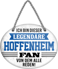 4252024249187		  ''Ich bin dieser legendäre Hoffenheim Fan'' Schilderstore24 Blechschilder sind perfekt als Geschenk zu Weihnachten, Geburtstage, Feiern, Partys, Grillabende, Namenstag, Feiertag, Mädelsabend, Hochzeit. Jederzeit stilvoll im Wohnzimmer, Partykeller, Garage, Praxis, Büro, Café, Hauseingang Fußball Mannschaft Verein Bolzen Ball sport liga kicken stadion freizeit