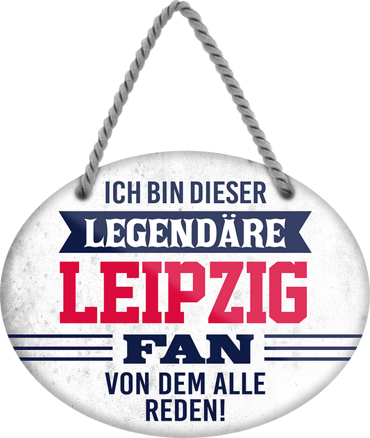 4252024249248		  ''Ich bin dieser legendäre Leipzig Fan'' Schilderstore24 Blechschilder sind perfekt als Geschenk zu Weihnachten, Geburtstage, Feiern, Partys, Grillabende, Namenstag, Feiertag, Mädelsabend, Hochzeit. Jederzeit stilvoll im Wohnzimmer, Partykeller, Garage, Praxis, Büro, Café, Hauseingang Fußball Mannschaft Verein Bolzen Ball sport liga kicken stadion freizeit