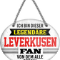 4252024249255		 ''Ich bin dieser legendäre Leverkusen Fan'' Schilderstore24 Blechschilder sind perfekt als Geschenk zu Weihnachten, Geburtstage, Feiern, Partys, Grillabende, Namenstag, Feiertag, Mädelsabend, Hochzeit. Jederzeit stilvoll im Wohnzimmer, Partykeller, Garage, Praxis, Büro, Café, Hauseingang Fußball Mannschaft Verein Bolzen Ball sport liga kicken stadion freizeit