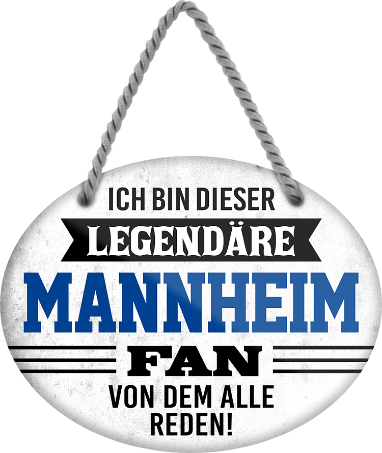 4252024249286		 ''Ich bin dieser legendäre Mannheim Fan'' Schilderstore24 Blechschilder sind perfekt als Geschenk zu Weihnachten, Geburtstage, Feiern, Partys, Grillabende, Namenstag, Feiertag, Mädelsabend, Hochzeit. Jederzeit stilvoll im Wohnzimmer, Partykeller, Garage, Praxis, Büro, Café, Hauseingang Fußball Mannschaft Verein Bolzen Ball sport liga kicken stadion freizeit