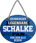 4252024249378		 ''Ich bin dieser legendäre Schalke Fan (blau)'' Schilderstore24 Blechschilder sind perfekt als Geschenk zu Weihnachten, Geburtstage, Feiern, Partys, Grillabende, Namenstag, Feiertag, Mädelsabend, Hochzeit. Jederzeit stilvoll im Wohnzimmer, Partykeller, Garage, Praxis, Büro, Café, Hauseingang Fußball Mannschaft Verein Bolzen Ball sport liga kicken stadion freizeit