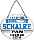 4252024249385		 ''Ich bin dieser legendäre Schalke Fan (weiß)'' Schilderstore24 Blechschilder sind perfekt als Geschenk zu Weihnachten, Geburtstage, Feiern, Partys, Grillabende, Namenstag, Feiertag, Mädelsabend, Hochzeit. Jederzeit stilvoll im Wohnzimmer, Partykeller, Garage, Praxis, Büro, Café, Hauseingang Fußball Mannschaft Verein Bolzen Ball sport liga kicken stadion freizeit