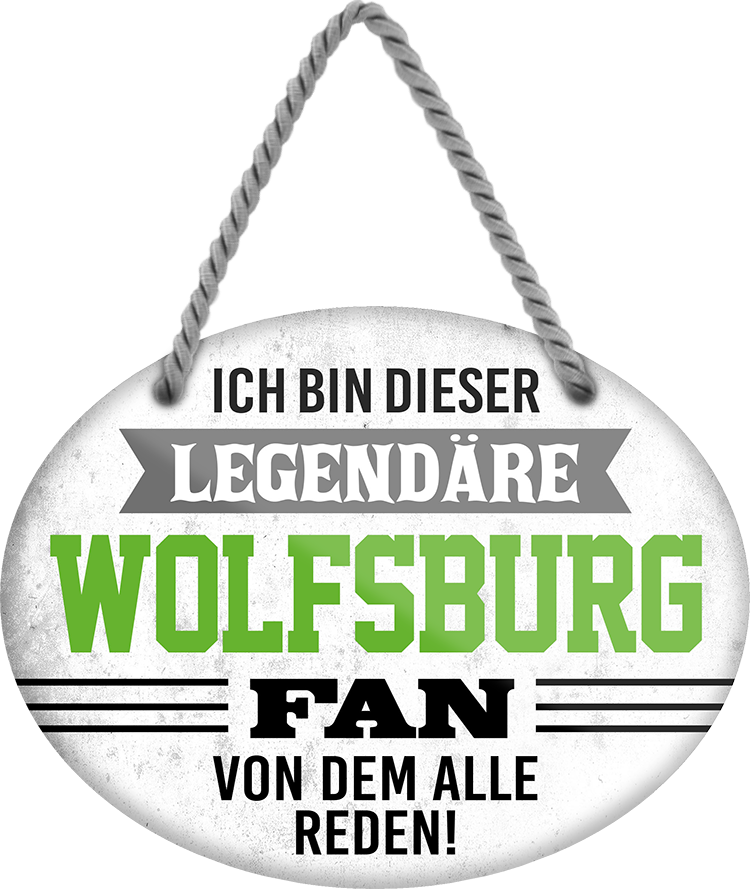 4252024249439		 ''Ich bin dieser legendäre Wolfsburg Fan'' Schilderstore24 Blechschilder sind perfekt als Geschenk zu Weihnachten, Geburtstage, Feiern, Partys, Grillabende, Namenstag, Feiertag, Mädelsabend, Hochzeit. Jederzeit stilvoll im Wohnzimmer, Partykeller, Garage, Praxis, Büro, Café, Hauseingang Fußball Mannschaft Verein Bolzen Ball sport liga kicken stadion freizeit