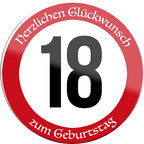 4252024254853		 ''Herzlichen Glückwunsch zum Geburtstag 18''
Schilderstore24 Blechschilder sind perfekt als Geschenk zu Weihnachten, Geburtstage, Feiern, Partys, Grillabende, Namenstag, Feiertag, Mädelsabend, Hochzeit. Jederzeit stilvoll im Wohnzimmer, Partykeller, Garage, Praxis, Büro, Café, Hauseingang Zuhause Eltern Geschwister oma opa familie geburtstag happy birthday