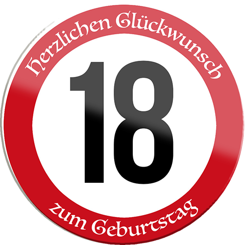 4252024254853		 ''Herzlichen Glückwunsch zum Geburtstag 18''
Schilderstore24 Blechschilder sind perfekt als Geschenk zu Weihnachten, Geburtstage, Feiern, Partys, Grillabende, Namenstag, Feiertag, Mädelsabend, Hochzeit. Jederzeit stilvoll im Wohnzimmer, Partykeller, Garage, Praxis, Büro, Café, Hauseingang Zuhause Eltern Geschwister oma opa familie geburtstag happy birthday