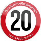 4252024254860		 ''Herzlichen Glückwunsch zum Geburtstag 20''
 Schilderstore24 Blechschilder sind perfekt als Geschenk zu Weihnachten, Geburtstage, Feiern, Partys, Grillabende, Namenstag, Feiertag, Mädelsabend, Hochzeit. Jederzeit stilvoll im Wohnzimmer, Partykeller, Garage, Praxis, Büro, Café, Hauseingang Zuhause Eltern Geschwister oma opa familie geburtstag happy birthday